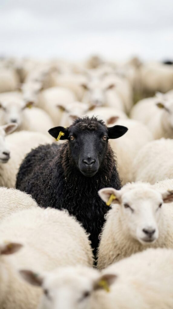 Das schwarze Schaf der Familie – wenn einer trägt, was andere nicht sehen wollen